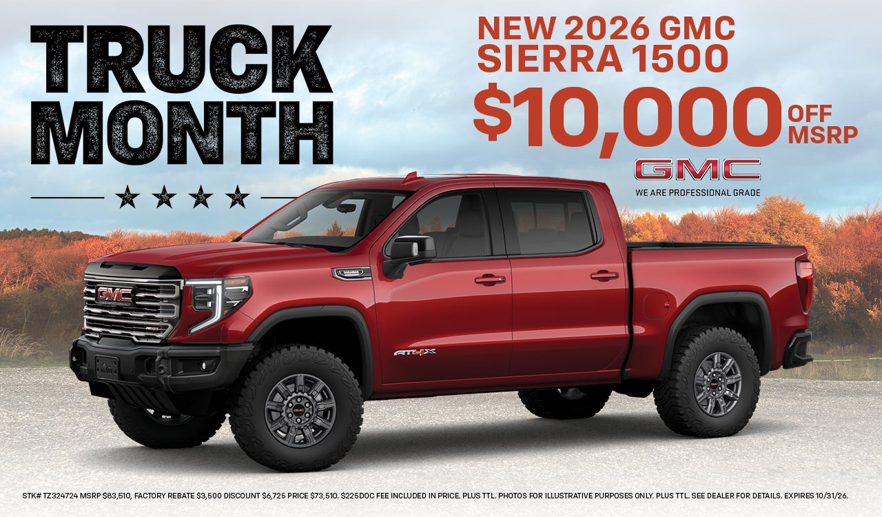 New 2026 GMC Sierra 1500- $10,000 off MSRP