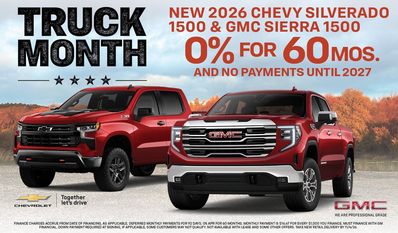 New 2026 Silverado 1500 & GMC Sierra 1500
